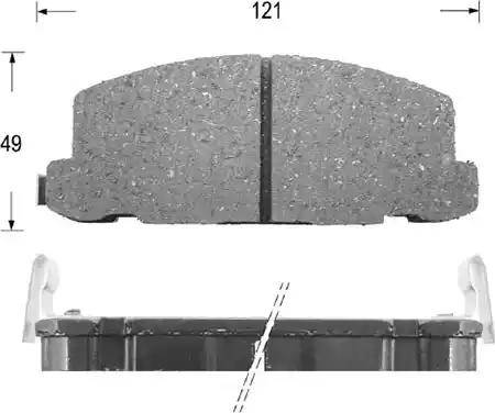 Kaishin D4014 - Тормозные колодки, дисковые, комплект abcparts.ee