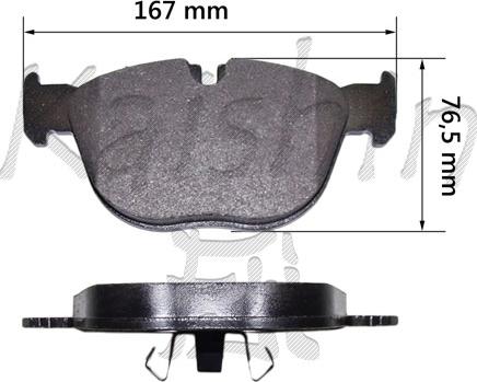 Kaishin FK10202 - Тормозные колодки, дисковые, комплект abcparts.ee