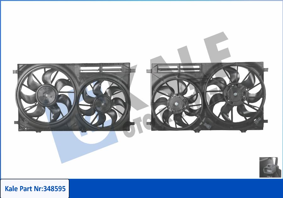 KALE OTO RADYATÖR 348595 - Вентилятор, охлаждение двигателя abcparts.ee