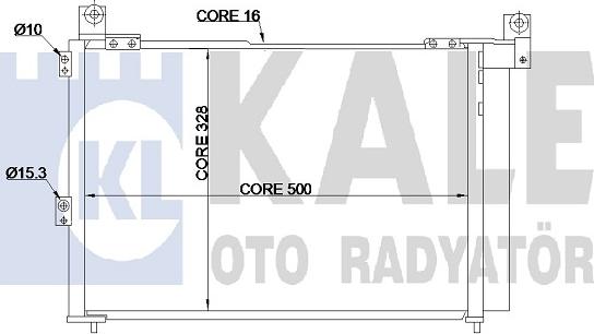 KALE OTO RADYATÖR 342885 - Конденсатор кондиционера abcparts.ee