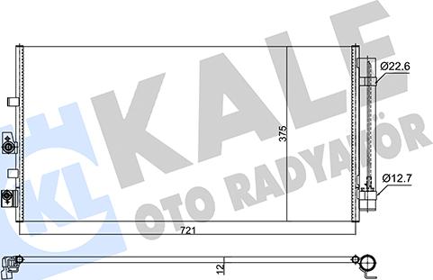 KALE OTO RADYATÖR 357280 - Конденсатор кондиционера abcparts.ee
