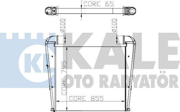 KALE OTO RADYATÖR 251400 - Интеркулер, теплообменник турбины abcparts.ee