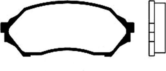4U Autoparts 37595MZ - Тормозные колодки, дисковые, комплект abcparts.ee