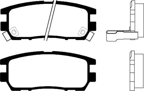 Kavo Parts BP-5513 - Тормозные колодки, дисковые, комплект abcparts.ee