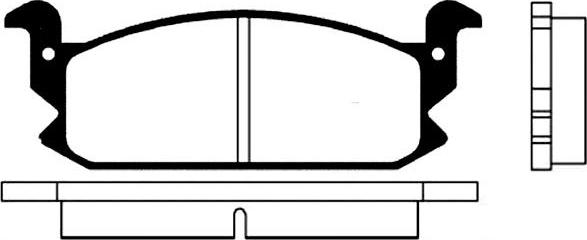 ADVICS-SEA G1N040T - Тормозные колодки, дисковые, комплект abcparts.ee