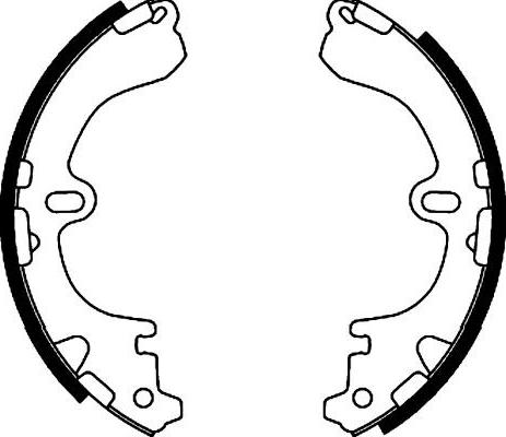 Kavo Parts BS-9911 - Комплект тормозных колодок, барабанные abcparts.ee