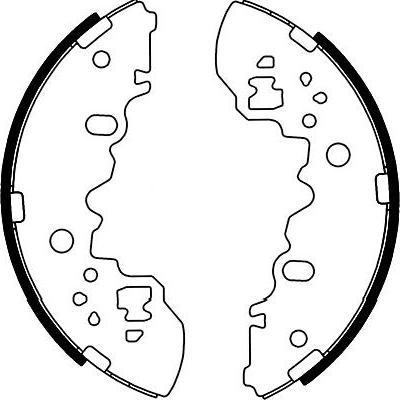 Kavo Parts BS-5432 - Комплект тормозных колодок, барабанные abcparts.ee