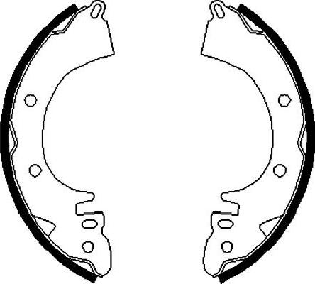 Kavo Parts BS-6401 - Комплект тормозных колодок, барабанные abcparts.ee