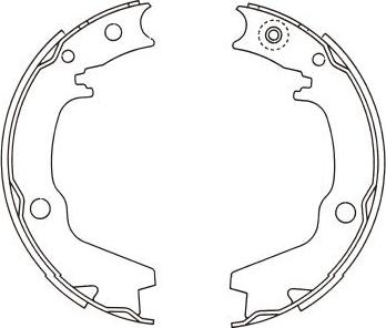 Kavo Parts BS-6417 - Комплект тормозных колодок, барабанные abcparts.ee