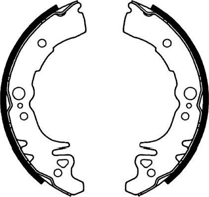 Kavo Parts BS-1916 - Комплект тормозных колодок, барабанные abcparts.ee