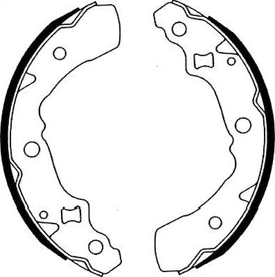 Kavo Parts BS-1917 - Комплект тормозных колодок, барабанные abcparts.ee