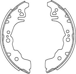 Kavo Parts BS-1925 - Комплект тормозных колодок, барабанные abcparts.ee