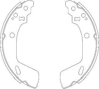 Kavo Parts BS-8933 - Комплект тормозных колодок, барабанные abcparts.ee