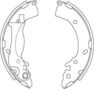 Kavo Parts BS-3417 - Комплект тормозных колодок, барабанные abcparts.ee