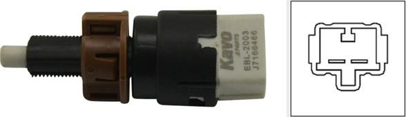 Kavo Parts EBL-2003 - Выключатель стоп сигнала / сцепления abcparts.ee