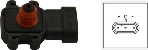 Kavo Parts EMS-5501 - Датчик, давление во впускной трубе abcparts.ee
