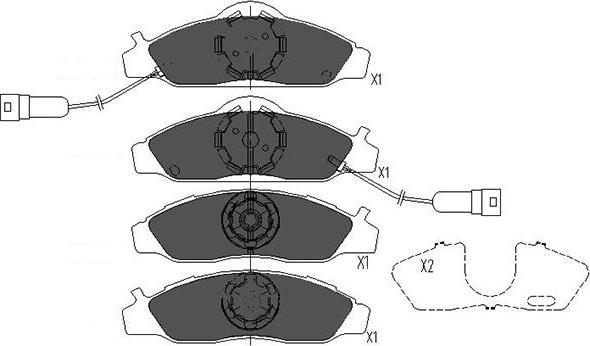 Kavo Parts KBP-7502 - Тормозные колодки, дисковые, комплект abcparts.ee