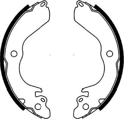 Kavo Parts KBS-6420 - Комплект тормозных колодок, барабанные abcparts.ee