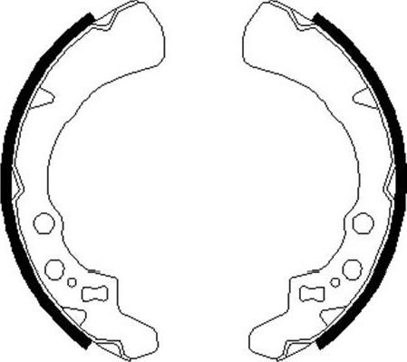 Kavo Parts KBS-1908 - Комплект тормозных колодок, барабанные abcparts.ee
