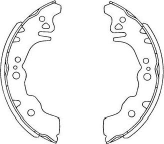 Kavo Parts KBS-1903 - Комплект тормозных колодок, барабанные abcparts.ee