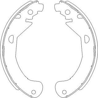 Kavo Parts KBS-1404 - Комплект тормозных колодок, барабанные abcparts.ee