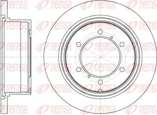 Kawe 6552 00 - Тормозной диск abcparts.ee