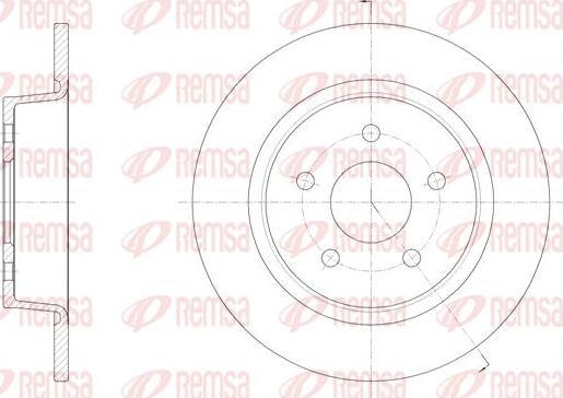 Kawe 61459 00 - Тормозной диск abcparts.ee