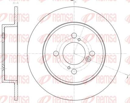 Kawe 61483 00 - Тормозной диск abcparts.ee