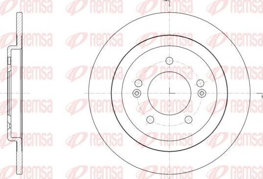 Kawe 61506 00 - Тормозной диск abcparts.ee