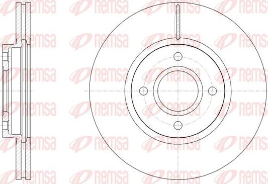 Kawe 61502 10 - Тормозной диск abcparts.ee