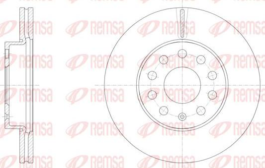 Kawe 61586 10 - Тормозной диск abcparts.ee