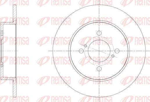 Kawe 61537 00 - Тормозной диск abcparts.ee