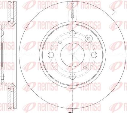 Kawe 61003 10 - Тормозной диск abcparts.ee
