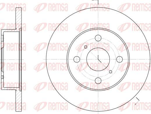 Kawe 6114 00 - Тормозной диск abcparts.ee