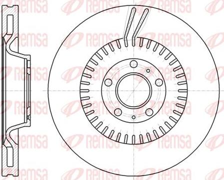 Kawe 61154 10 - Тормозной диск abcparts.ee