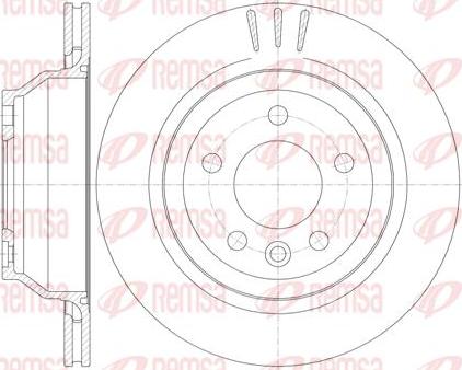 Kawe 61160 10 - Тормозной диск abcparts.ee