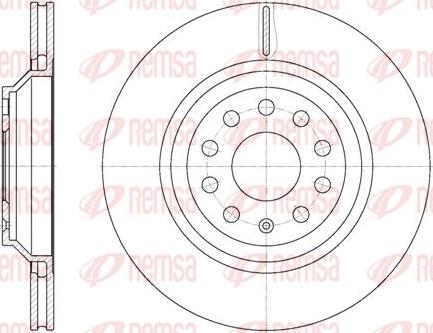 Kawe 61172 10 - Тормозной диск abcparts.ee