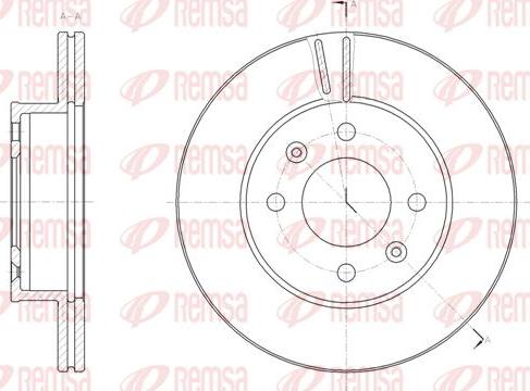 Kawe 61844 10 - Тормозной диск abcparts.ee