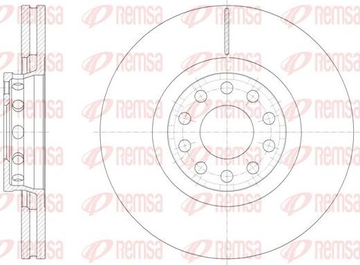 Kawe 61362 10 - Тормозной диск abcparts.ee