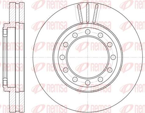 Kawe 61262 10 - Тормозной диск abcparts.ee