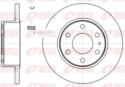 Kawe 61274 00 - Тормозной диск abcparts.ee