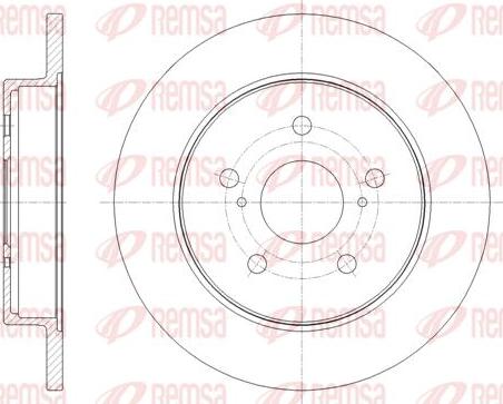 Kawe 61795 00 - Тормозной диск abcparts.ee