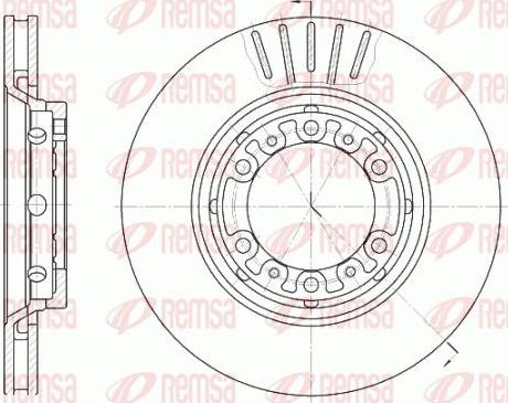 Kawe 6883 10 - Тормозной диск abcparts.ee