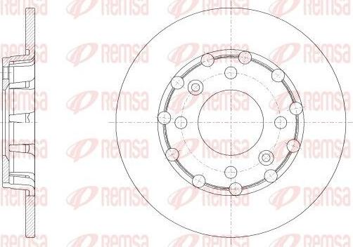 Kawe 62539 00 - Тормозной диск abcparts.ee