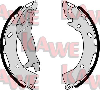 Kawe 09450 - Комплект тормозных колодок, барабанные abcparts.ee