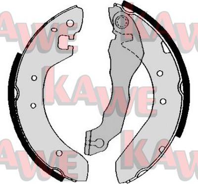 Kawe 04620 - Комплект тормозных колодок, барабанные abcparts.ee