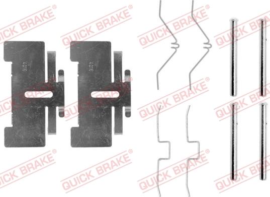 Kawe 109-0974 - Комплектующие для колодок дискового тормоза abcparts.ee