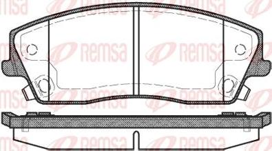 Kawe 1126 08 - Тормозные колодки, дисковые, комплект abcparts.ee