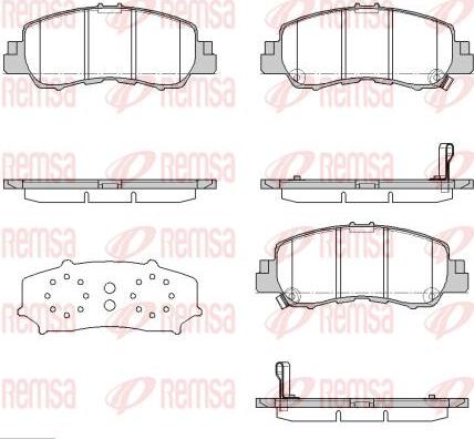 Kawe 1881 02 - Тормозные колодки, дисковые, комплект abcparts.ee