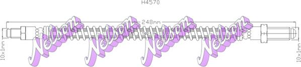 Kawe H4570 - Тормозной шланг abcparts.ee